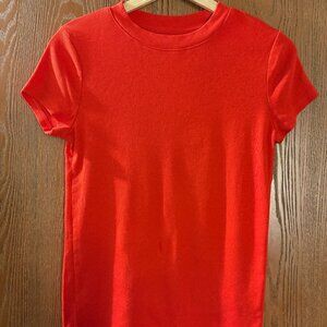 Ribbed fitted T Shirt
